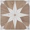 Llama Stella Loire Verso Noce 9-3/4" x 9-3/4" Porcelain Floor & Wall Tile - Per Case of 16 - 10.88 Sq. Ft.