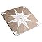 Llama Stella Loire Verso Noce 9-3/4" x 9-3/4" Porcelain Floor & Wall Tile - Per Case of 16 - 10.88 Sq. Ft.