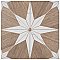 Llama Stella Loire Verso Noce 9-3/4" x 9-3/4" Porcelain Floor & Wall Tile - Per Case of 16 - 10.88 Sq. Ft.