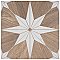 Llama Stella Loire Verso Noce 9-3/4" x 9-3/4" Porcelain Floor & Wall Tile - Per Case of 16 - 10.88 Sq. Ft.