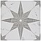 Llama Stella Loire Silver Smoke 9-3/4" x 9-3/4" Porcelain Floor & Wall Tile - Per Case of 16 - 10.88 Sq. Ft.