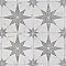 Llama Stella Loire Silver Smoke 9-3/4" x 9-3/4" Porcelain Floor & Wall Tile - Per Case of 16 - 10.88 Sq. Ft.