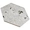 Sonar Hex Silver 8-5/8" x 9-7/8" Porcelain Floor & Wall Tile - 25 Tiles Per Case - 11.5 Sq. Ft.
