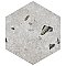 Sonar Hex Silver 8-5/8" x 9-7/8" Porcelain Floor & Wall Tile - 25 Tiles Per Case - 11.5 Sq. Ft.