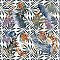 Tahiri Garden 9-3/4" x 9-3/4" Porcelain Floor & Wall Tile - 16 Tiles Per Case - 10.88 Sq. Ft.