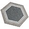 Traffic Hex Combi Grey 8-5/8" x 9-7/8" Porcelain Floor & Wall Tile - 25 Tiles Per Case - 11.5 Sq. Ft.
