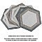 Traffic Hex Combi Grey 8-5/8" x 9-7/8" Porcelain Floor & Wall Tile - 25 Tiles Per Case - 11.5 Sq. Ft.