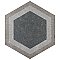 Traffic Hex Combi Grey 8-5/8" x 9-7/8" Porcelain Floor & Wall Tile - 25 Tiles Per Case - 11.5 Sq. Ft.