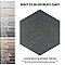 Traffic Hex Dark 8-5/8" x 9-7/8" Porcelain Floor & Wall Tile - 25 Tiles Per Case - 11.5 Sq. Ft.