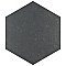 Traffic Hex Dark 8-5/8" x 9-7/8" Porcelain Floor & Wall Tile - 25 Tiles Per Case - 11.5 Sq. Ft.
