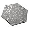 Venice Hex XT Silver 8-5/8"x9-7/8" Porcelain Floor and Wall Tile - Per Case of 25 - 11.56 Sq. Ft