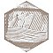 Venice Hex XT Silver 8-5/8"x9-7/8" Porcelain Floor and Wall Tile - Per Case of 25 - 11.56 Sq. Ft