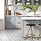 Llama Hex Flower Loire Silver Smoke 8-5/8" x 9-7/8" Porcelain25 Tiles Per Case - 11.5 Sq. Ft.