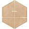 Aspdin Hex Cotto 8-5/8" x 9-7/8" Porcelain Floor and Wall Tile - 25 Tiles Per Case - 11.5 Square Feet