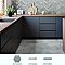 Aspdin Hex Grey 8-5/8" x 9-7/8" Porcelain Floor and Wall Tile - 25 Tiles Per Case - 11.5 Square Feet