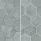 Aspdin Hex Grey 8-5/8" x 9-7/8" Porcelain Floor and Wall Tile - 25 Tiles Per Case - 11.5 Square Feet