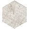 Sawnwood Hex Grey 8-5/8" x 9-7/8" Porcelain Floor & Wall Tile - 25 Tiles Per Case - 11.5 Sq. Ft.