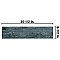 Cassis Black 8-1/2" x 35-1/2" Porcelain Floor & Wall Tile - Per Case of 6 - 12.78 Sq. Ft.