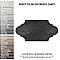 Alhama Provenzal Black 6-1/4" x 12-3/4" Porcelain Floor & Wall Tile - Sold Per Case of 20 - 8.8 Sq. Ft.