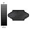 Alhama Provenzal Black 6-1/4" x 12-3/4" Porcelain Floor & Wall Tile - Sold Per Case of 20 - 8.8 Sq. Ft.
