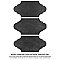 Alhama Provenzal Black 6-1/4" x 12-3/4" Porcelain Floor & Wall Tile - Sold Per Case of 20 - 8.8 Sq. Ft.