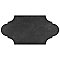Alhama Provenzal Black 6-1/4" x 12-3/4" Porcelain Floor & Wall Tile - Sold Per Case of 20 - 8.8 Sq. Ft.