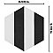 Porto Capri Hex Black 8-5/8"x 9-7/8" Porcelain Tile - Per Case of 5 Sheets - 5.30 Sq. Ft.