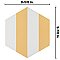 Porto Capri Hex Dandelion 8-5/8" x 9-7/8" Porcelain Tile - Per Case of 25 Tile - 11.56 Sq. Ft. Per Case