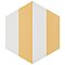 Porto Capri Hex Dandelion 8-5/8" x 9-7/8" Porcelain Tile - Per Case of 25 Tile - 11.56 Sq. Ft. Per Case
