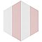 Porto Capri Hex Rose 8-5/8"x 9-7/8" Porcelain Tile - Per Case of 5 Sheets - 5.30 Sq. Ft.