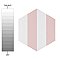 Porto Capri Hex Rose 8-5/8"x 9-7/8" Porcelain Tile - Per Case of 5 Sheets - 5.30 Sq. Ft.