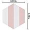 Porto Capri Hex Rose 8-5/8"x 9-7/8" Porcelain Tile - Per Case of 5 Sheets - 5.30 Sq. Ft.