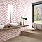 Porto Capri Hex Rose 8-5/8"x 9-7/8" Porcelain Tile - Per Case of 5 Sheets - 5.30 Sq. Ft.