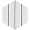 Porto Savona Hex Black 8-5/8" x 9-7/8" Porcelain Floor & Wall Tile - 25 Tiles Per Case - 11.5 Sq. Ft.