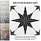 Stella Nero Black and White 9-3/4" x 9-3/4" Ceramic Tile - Sold Per Case of 16 - 11.11 Square Feet Per Case