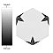 Stella Hex Nero 8-5/8"x 9-7/4" Ceramic Tile - Per Case of 25 Pieces - 11.50 Sq. Ft.