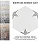 Stella Hex Silver 8-5/8"x 9-7/4" Ceramic Tile - Per Case of 25 Pieces - 11.50 Sq. Ft.