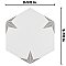 Stella Hex Silver 8-5/8"x 9-7/4" Ceramic Tile - Per Case of 25 Pieces - 11.50 Sq. Ft.