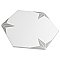 Stella Hex Silver 8-5/8"x 9-7/4" Ceramic Tile - Per Case of 25 Pieces - 11.50 Sq. Ft.