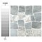 Laja Gris 17-3/4" x 17-3/4" Ceramic Floor & Wall Tile - 11 Tiles Per Case - 24.2 Sq. Ft.