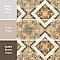 Touba 17-5/8" x 17-5/8" Ceramic Floor and Wall Tile - 8 Tiles Per Case - 17.52 Square Feet
