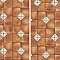 Sentier des Ocres Deco Green 7-7/8" x 7-7/8" Porcelain Floor and Wall Tile - 16 Tiles Per Case - 7.2 Square Feet
