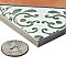 Sentier des Ocres Deco Green 7-7/8" x 7-7/8" Porcelain Floor and Wall Tile - 16 Tiles Per Case - 7.2 Square Feet