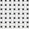 Metro Dog Bone Basket Weave Matte White/Gl Black Dot 10" x 10" Porcelain Mosaic Tile - Sold Per Case of 10 - 7.1 Sq. Ft.