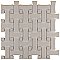 Metro Dog Bone Basket Weave Matte White/Gl Black Dot 10" x 10" Porcelain Mosaic Tile - Sold Per Case of 10 - 7.1 Sq. Ft.