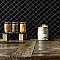Metro Lantern Glossy Black 9-1/2" x 10-3/4" Porcelain Mosaic Tile - 10 Tiles Per Case - 7.3 Sq. Ft.