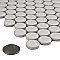 Metro Penny Matte White 9-3/4" x 11-1/2" Porcelain  Mosaic Tile - Sold Per Case of 10 - 7.97 Square Feet