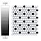 Metro Penny Matte 9-3/4" x 11-1/2" White with Black Dot Porcelain  Mosaic Tile - Sold Per Case of 10 - 7.97 Square Feet