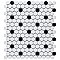 Metro Penny Matte 9-3/4" x 11-1/2" White with Black Dot Porcelain  Mosaic Tile - Sold Per Case of 10 - 7.97 Square Feet