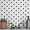 Metro Penny Matte 9-3/4" x 11-1/2" White with Black Dot Porcelain  Mosaic Tile - Sold Per Case of 10 - 7.97 Square Feet